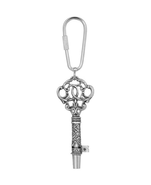 Women's Pewter Key Whistle Key Fob