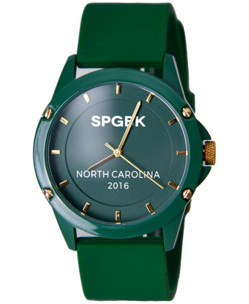 Unisex Trojan Green Silicone Strap Watch 44mm