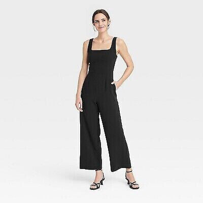 Women's Maxi Jumpsuit - A New Day Black XL