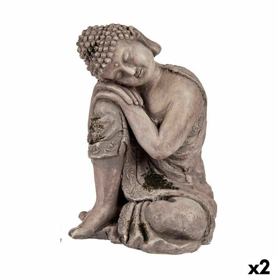 Фигурка садовая Ibergarden Декоративная фигурка Будда полистоун 23 x 34 x 28 см (2 штуки)