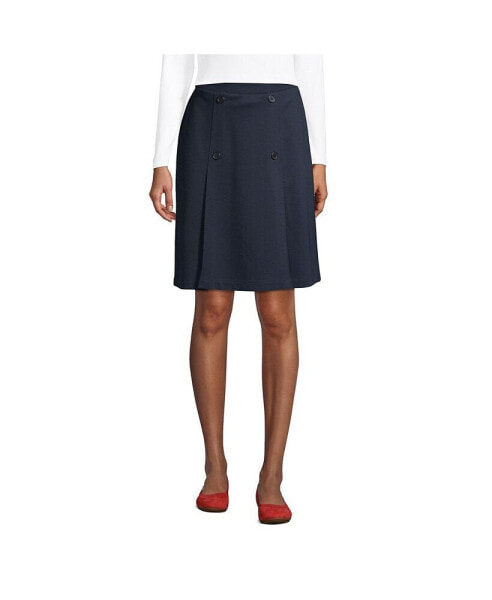 Юбка Lands' End Ponte Button Front Skort