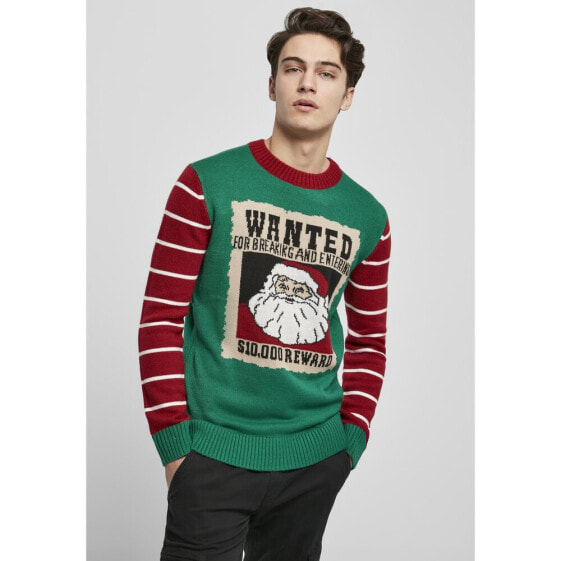 URBAN CLASSICS Sweatshirt Wanted Christmas Big
