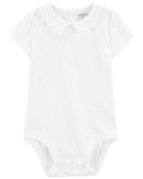 Baby Scalloped Peter Pan Collar Bodysuit 9M