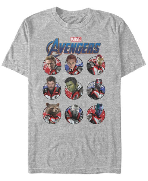 Marvel Men's Avengers Endgame Heroic Group Bubbles Short Sleeve T-Shirt