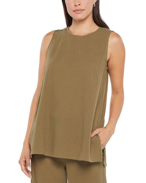 Nydj Gauze Sleeve Tunic Women's Xxs