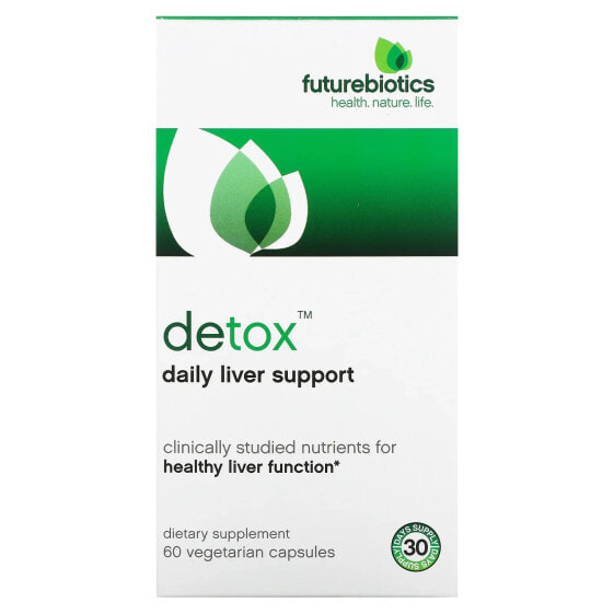 Detox, Daily Liver Support, 60 Vegetarian Capsules