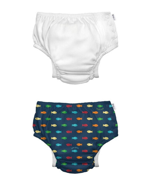 Baby Boys or Baby Girls Snap Swim Diaper, Pack of 2
