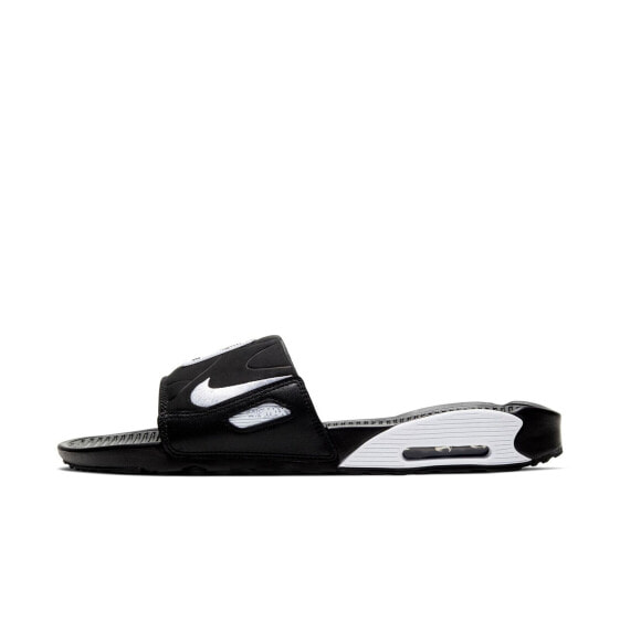 [BQ4635-002] Mens Nike AIR MAX 90 SLIDE 'BLACK WHITE'