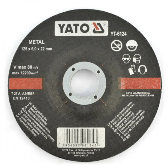 Metal grinding disc Yato YT-6124 - 125x6mm