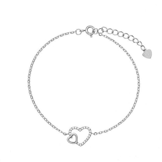 Delicate silver bracelet Infinity Love AJNR0022