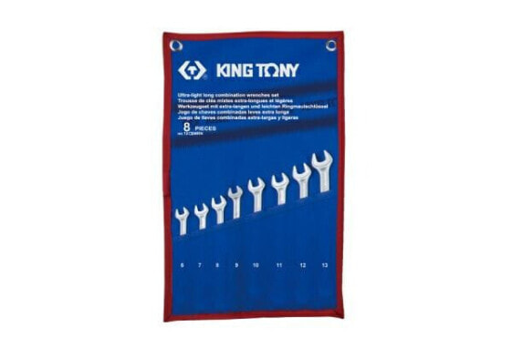 Ручной инструмент King Tony набор длинных ключей с плоско-между-пациентом 8CZ 6-13 мм Король Тони 8CZ 6-13 мм
