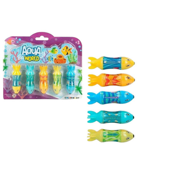 Водная игра Colorbaby AquaWorld 18,5 x 25 x 16 cm Рыбы 5 Предметы