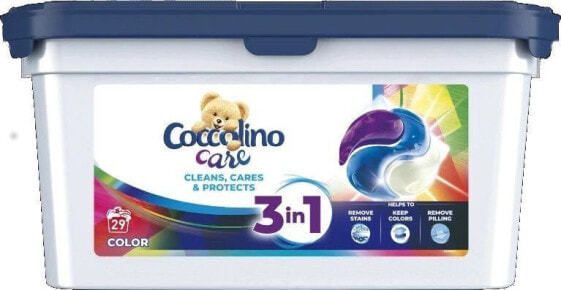 Стиральные капсулы Coccolino Care 3в1 для цветного белья 783 г (29 стирок)
