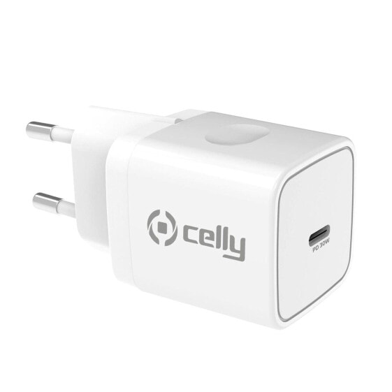 Зарядное устройство Celly TC1USBC30WWH Белый