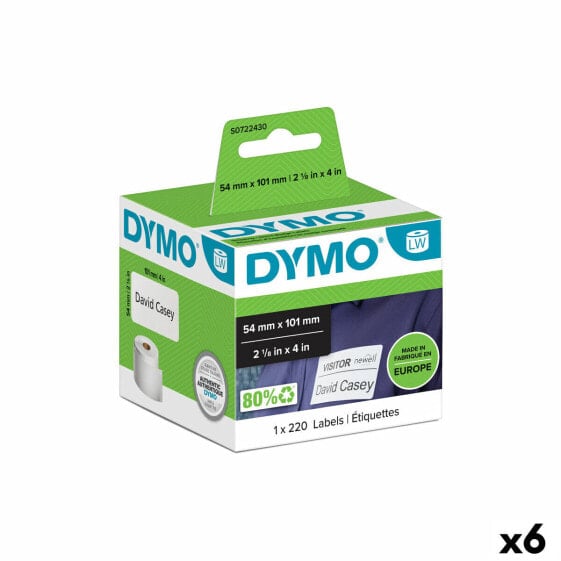Этикетки для принтера Dymo 99014 54 x 101 mm LabelWriter™ Белый Чёрный (6 штук)