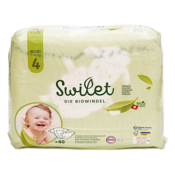 SWILET Ecological Diapers Size 4 Maxi 40 Units