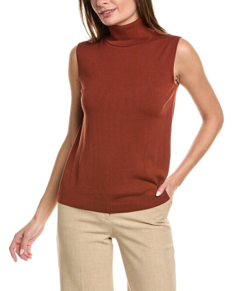 Lafayette 148 New York Sleeveless Turtleneck Shell Women's Xxs