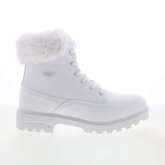 Lugz Empire HI Fur WEMPHFV-100 Womens White Synthetic Casual Dress Boots