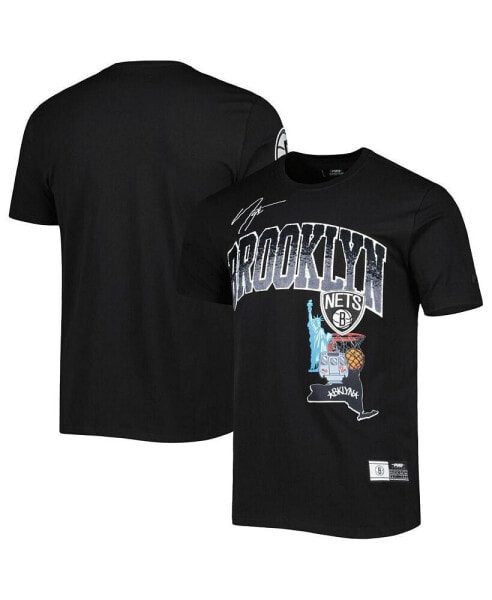 Men's Black Brooklyn Nets Hometown Chenille T-shirt
