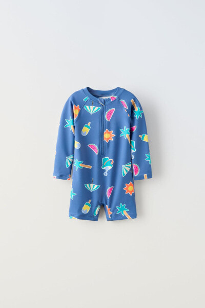 1-6 years/ printed swimsuit