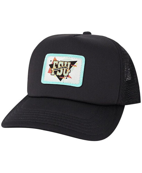 Men's Black Florida State Seminoles Beach Club Laguna Trucker Snapback Adjustable Hat
