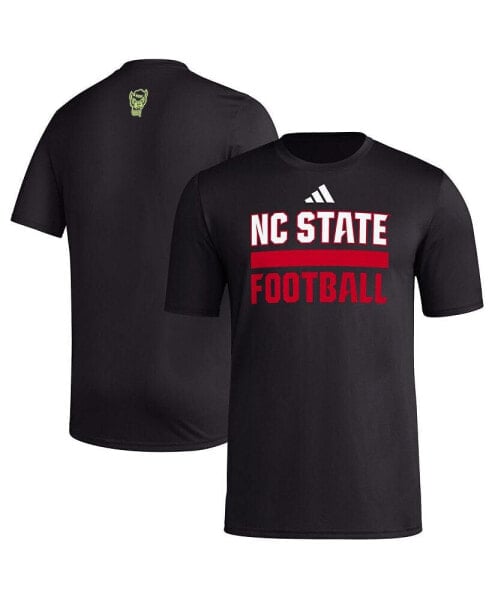 Men's Black NC State Wolfpack Sideline Strategy Glow Pregame T-shirt