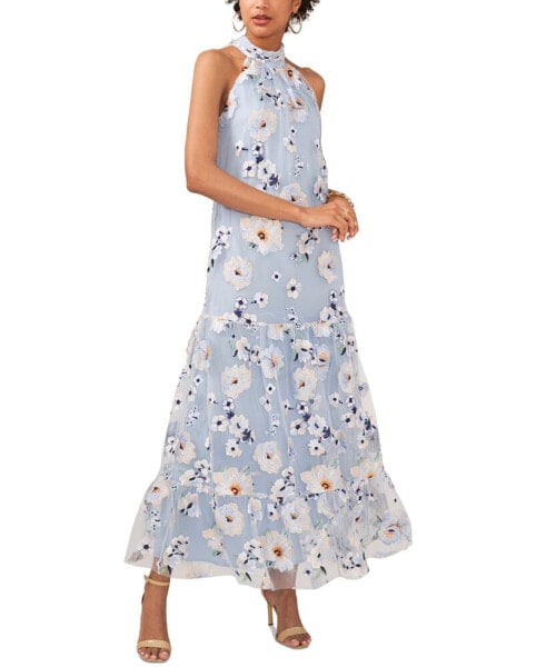 Платье CeCe женское Макси с вышивкой в цветочном стиле Avianna