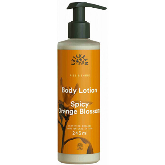 Urtekram Spicy Orange Blossom Body Lotion Питательный лосьон для тела с натуральными маслами, алоэ вера и ароматом цитрусов 245 мл