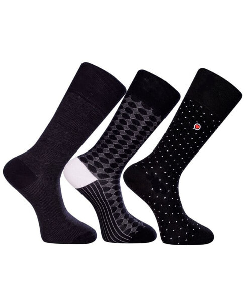 Носки Love Sock Company коллекция Vegas роскошные мужские средней длины с швом на пальцах, пакет из 3 пар.