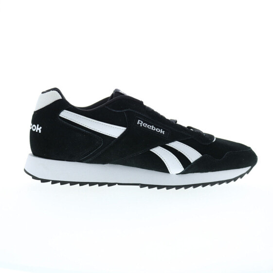 Reebok Glide Ripple Mens Black Leather Lifestyle Sneakers Shoes