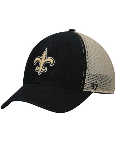 Men's Black New Orleans Saints Flagship MVP Snapback Hat