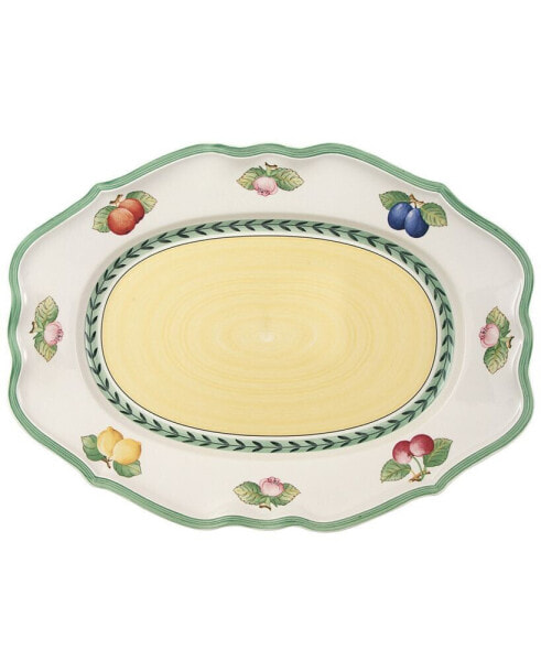 French Garden Large Oval Platter, Premium Porcelain