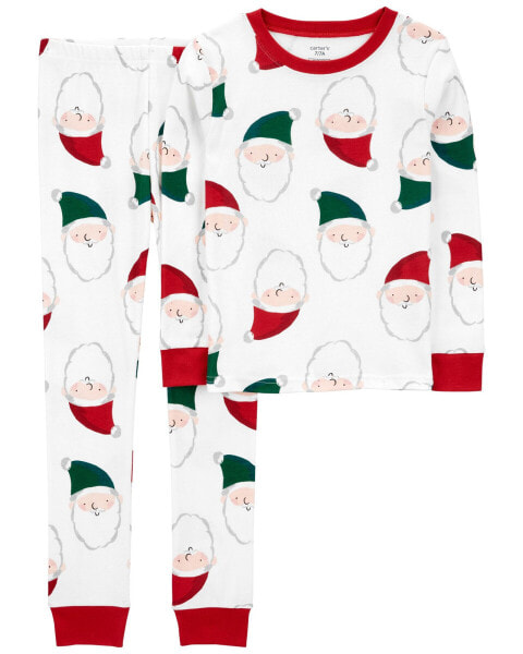 Kid 2-Piece Santa 100% Snug Fit Cotton Pajamas 6