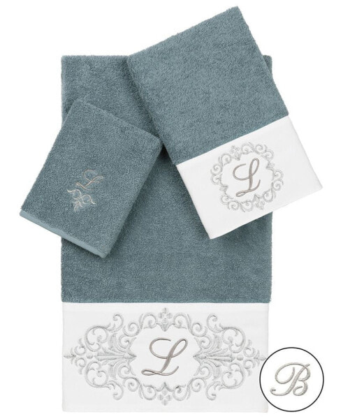 100% Turkish Cotton Monica 3-Pc. Embellished Towel Set