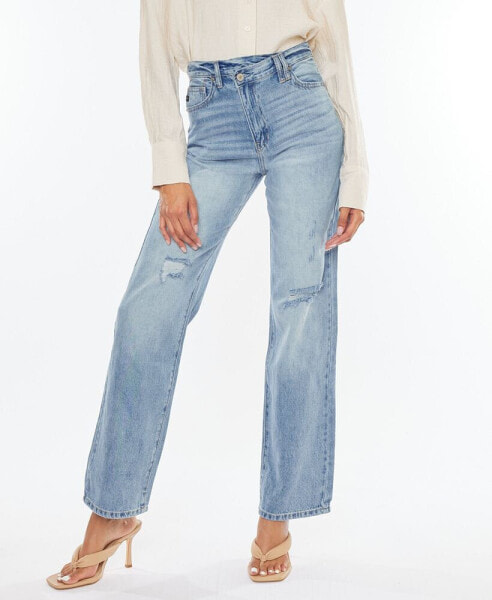 Women's 90s Straight Wide Leg Jeans