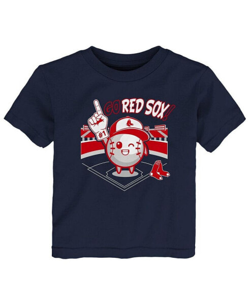 Футболка для малышей OuterStuff красная с логотипом Boston Red Sox