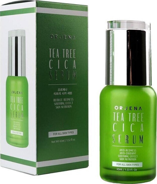 Orjena Orjena Tea Tree Cica Serum kojące serum do twarzy z ekstraktem z wąkroty azjatyckiej 45ml