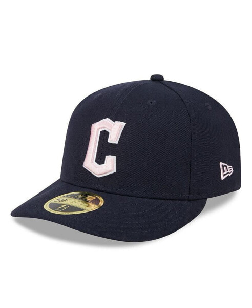 Men's Navy Cleveland Guardians 2024 Mother's Day Low Profile 59FIFTY Fitted Hat
