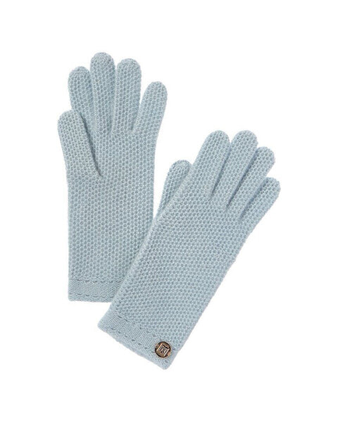 Bruno Magli Honeycomb Knit Cashmere Glove S Women's Green