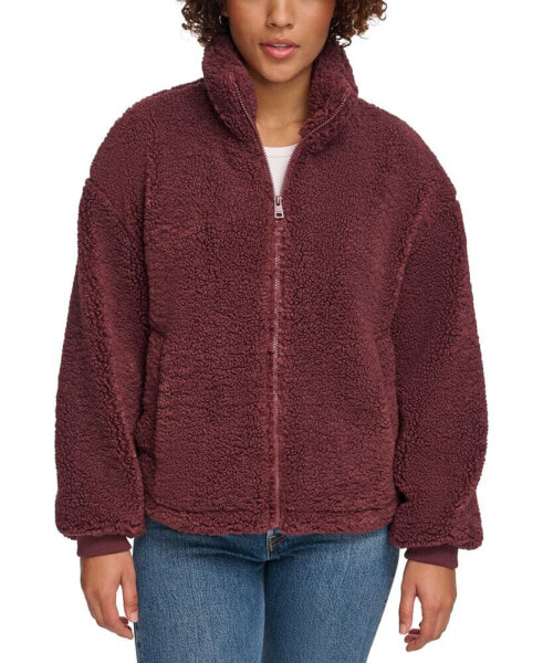 Куртка Levi's женская с меховым воротником Sherpa Stand Collar Zip Up