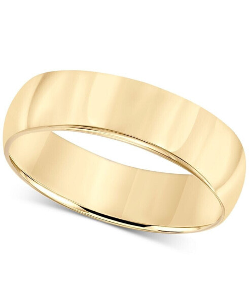 Кольцо Macy's 14k Gold 6mm Wedding Band.