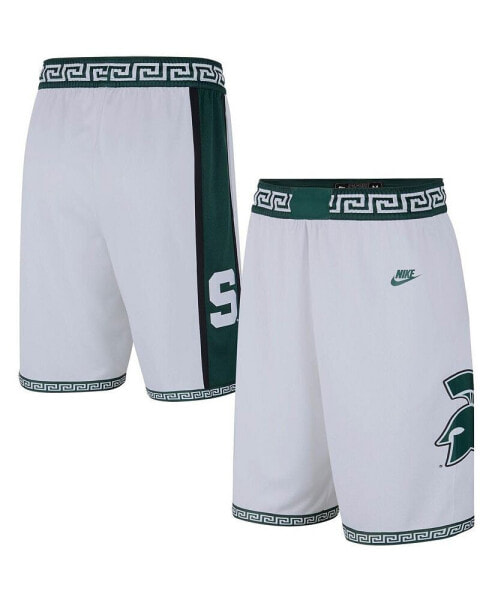Баскетбольные шорты Nike Мичиган Стейт Спартанцы Ограниченная ретро-коллекция (белые) for мужчин