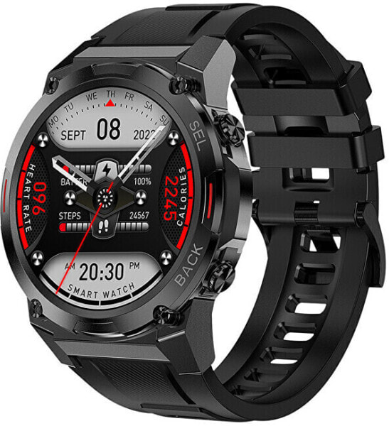 AMOLED Smartwatch DM51 – Black - Black