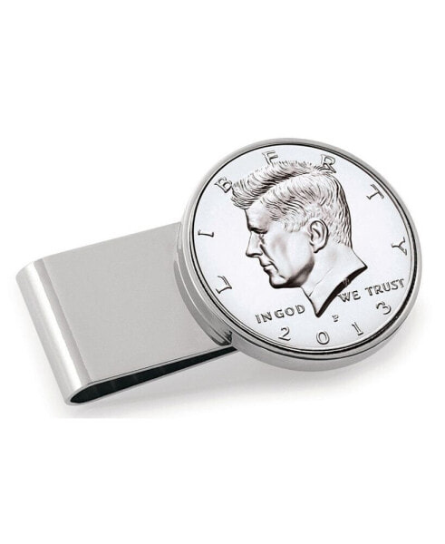 Men's JFK Half Dollar Stainless Steel Coin Money Clip