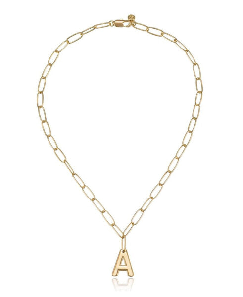 ETTIKA paperclip Chain Initial Necklace