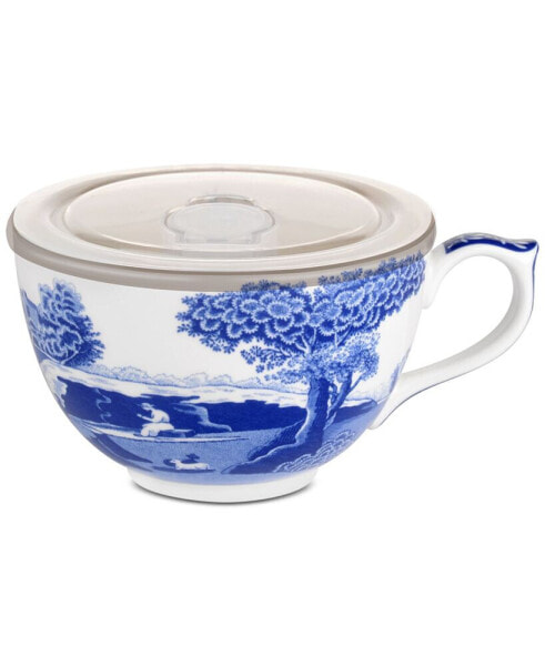 Кружка с крышкой Spode Blue Italian Jumbo Cup.