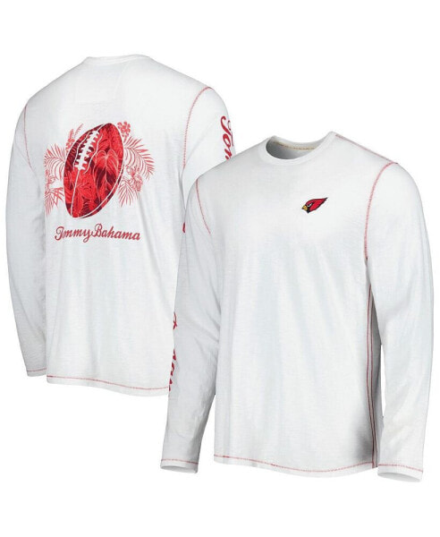 Men's White Arizona Cardinals Laces Out Billboard Long Sleeve T-shirt