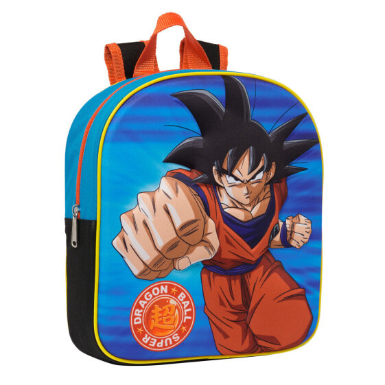 Рюкзак школьный детский DRAGON BALL 3D Синий Оранжевый 26 x 30 x 10 см