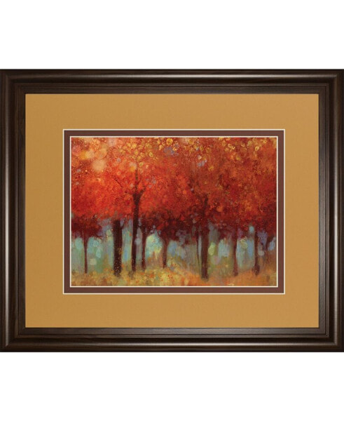 Red Forest by Asia Jensen Framed Print Wall Art, 34" x 40"