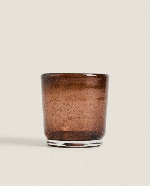 Bubble-effect glass tumbler